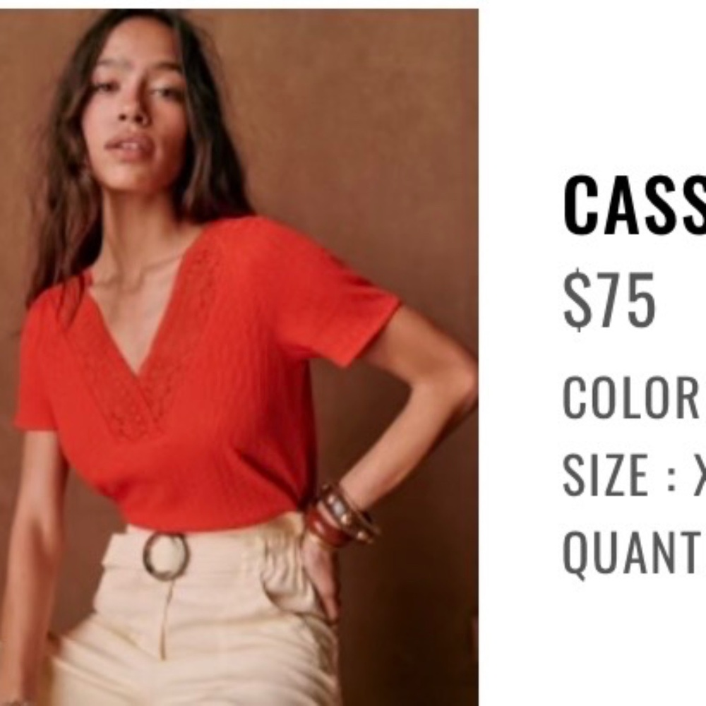 Sézane Cassiopee t shirt size 46 (14)